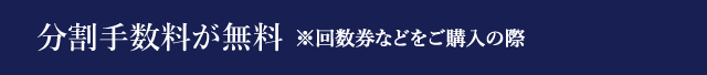 クレジットカードの手数料が最大12分割まで無料！